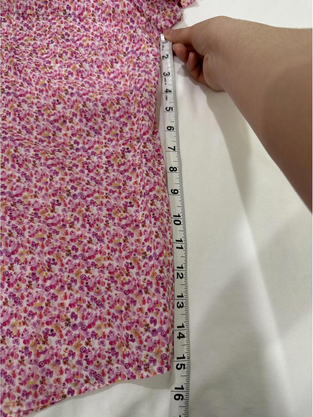 J.Crew Button Down Peter Pan Collar Pink Floral Liberty Fabric French Girl- 10 - Picture 6 of 6